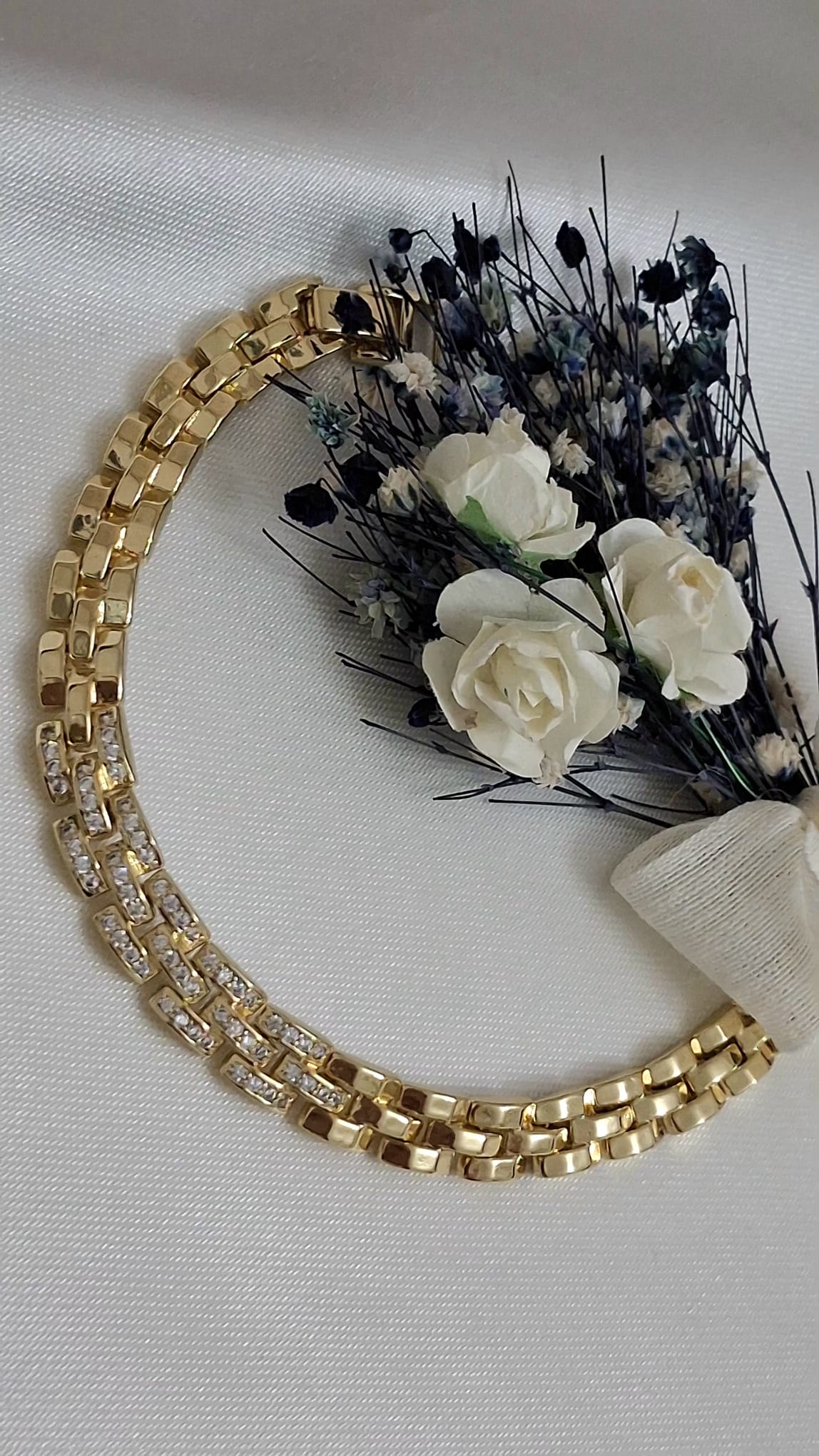 XUPING Bileklik - Kare Kesim Taş Detaylı, İki Sıra Baklalı